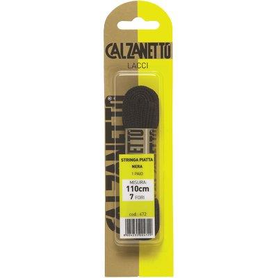 Laccio Scarpa Piatto Calzanetto - Nero Cm 110 Cf=Pa 1- 6 Confezioni