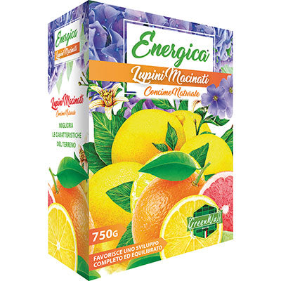 Concime Granulare Lupini Macinati Energica - Gr 750- 6 Pezzi