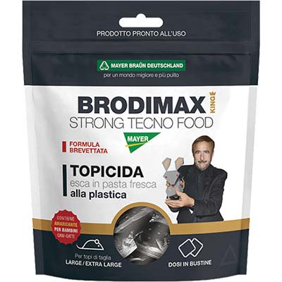 Topicida Brodimax Tecno Food King Mayerbraun - Pasta Alla Plastica Gr 150- 36 Pezzi