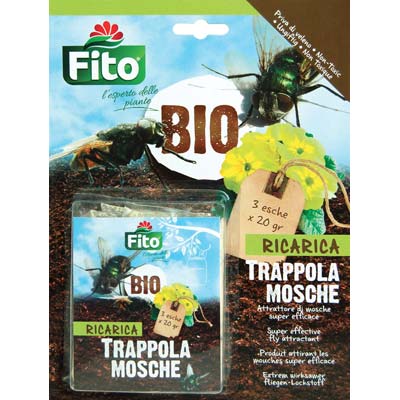 Ricarica Esca Biologica Trappola Insetti Fito - Cf=Pz 3Xgr 20- 12 Confezioni