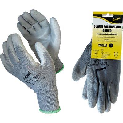 Guanto Poliuretano Grigio Workit - Maglia Leggera Sintetico Grigio 11- 12 Paia