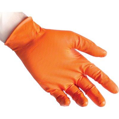 Guanto Nitrile Monouso Arancio N85 Reflexx - Gr 8,4 Aql 1,5 Senza Polvere Cf=Pz 50 L- 2 Confezioni