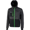 Felpa Full Zip + Cappuccio Galaxy Upower Asphalt Grey Green Xxl