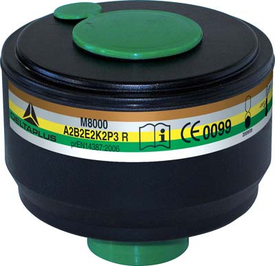 Filtro X Respiratore A Maschera Selecta Sekur A2 B2 E2 K2 P3 R D Biostop