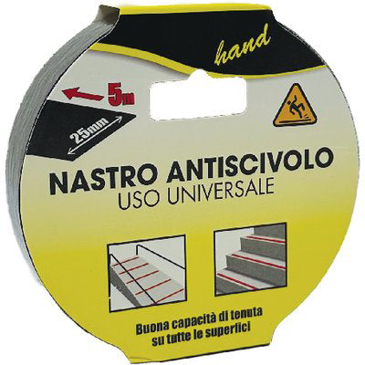 Nastro Antisdrucciolo Adesivo - H.Mm 25 Mt 5- 6 Pezzi