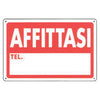 Targa Segnaletica Affittasi - Pp Cm 20X30- 10 Pezzi