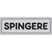 Targa Segnaletica Adesiva Spingere - Vinile Cm 15X5- 10 Pezzi