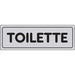 Targa Segnaletica Adesiva Toilette - Vinile Cm 15X5- 10 Pezzi