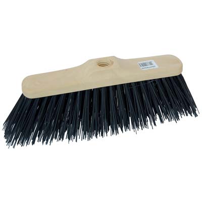 Scopa Industriale Forte - Dorso Plt Setola Morbida Cm 33 Filetto Italia- 12 Pezzi