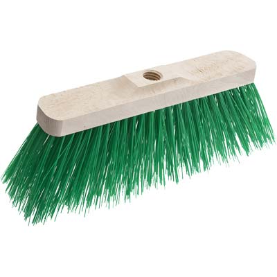 Scopa Cortile Apex - Dorso Legno Setola Dura Cm 33- 12 Pezzi