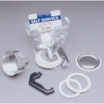 Imbuto + Filtro + Manico Moka - Tazze 6 Imbuto + Filtro + Manico- 5 Confezioni