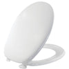 Sedile Wc Sestriere Saniplast Termoplastica Bianco Cm 37,5X45,7 Coprivaso Copriwater