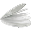 Sedile Wc Universale Slow Close Termoplastica Bianco Cm 42X37 Coprivaso Copriwater