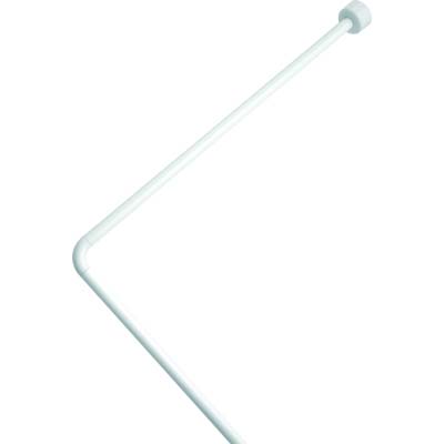 Tubo Reggitenda Angolare X Doccia Alluminio Bianco Mm 25 Cm 80X80X80