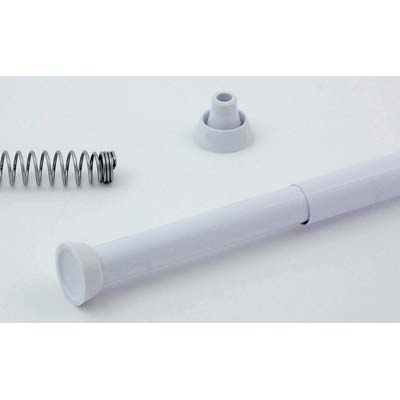 Tubo Reggitenda Estensibile X Doccia Alluminio Bianco Mm 25 Cm 75/120