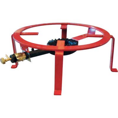 Fornellone Tondo Bruciatore Ghisa - Acciaio Piatto Vern Cm 50- 2 Pezzi