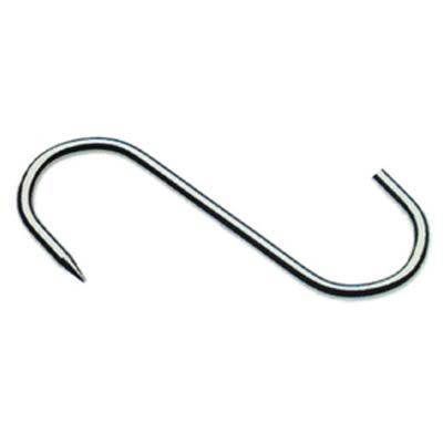 Gancio Macellaio 1 Punta - Inox Mm 60X3- 10 Pezzi