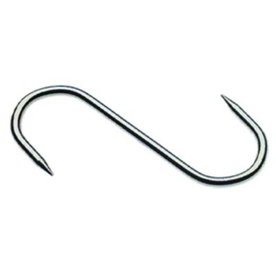Gancio Macellaio 2 Punte - Inox Mm 160X6- 10 Pezzi