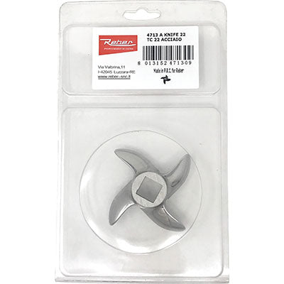 Coltello X Tritacarne Elettrico Inox Reber Autoaffilante N° 10/12