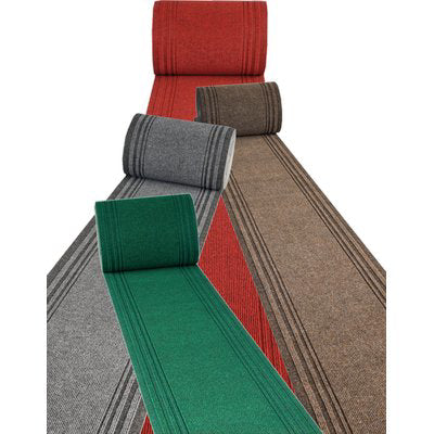 Passatoia Agugliato Passat Lattice/Sintetico Marrone H.Cm 67 L.Mt 30