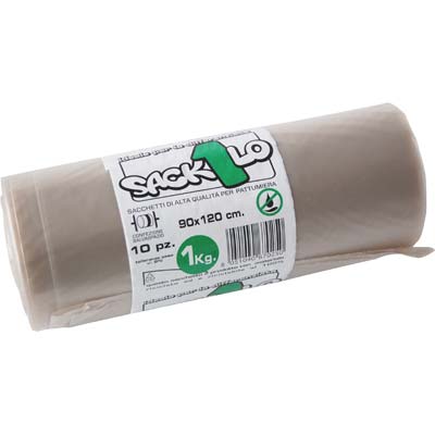 Sacco Immondizia Industriale Ambra Elepacking - Cm 70X110 My 50 Cf=Pz 10- 28 Confezioni