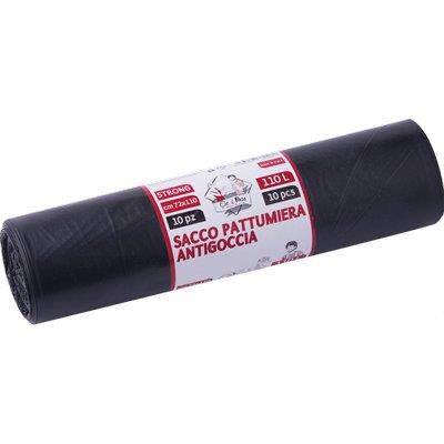 Sacco Immondizia Industriale Nero Elepacking - Cm 72X110 My 50 Cf=Pz 10- 28 Confezioni