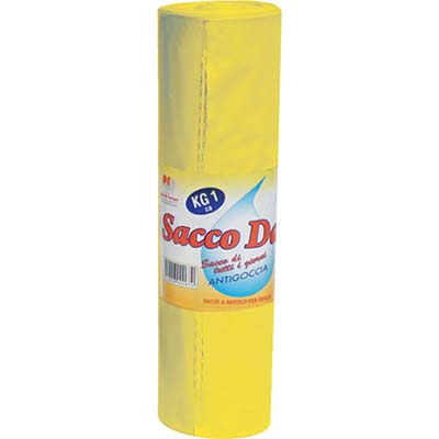 Sacco Immondizia Condominio - Cm 80X110 Giallo Cf=Pz 10- 20 Confezioni