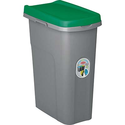 Pattumiera Immondizia Eco System Stefanplast Verde Lt 25 Cm 39X24 H.Cm 51