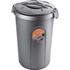 Bidone Immondizia Tom Stefanplast Grigio Lt 46 Cm 45X40 H.Cm 61