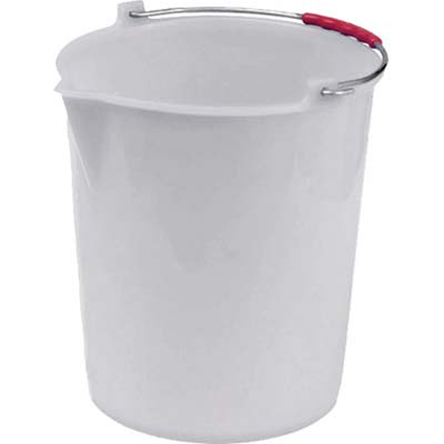 Secchio Pesante + Becco Bianco Ics - Pe Lt 25 Cm 37 H.Cm 34- 2 Pezzi