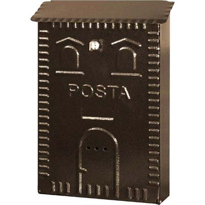 Cassetta Posta Casetta 702 Acciaio Vern Nero/Rame Mm 250X80 H.Mm 380
