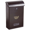 Cassetta Posta Villa Alubox Acciaio Vern Antracite Mm 250X100 H.Mm 400