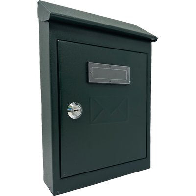 Cassetta Posta Tradizione + Cilindro Mini Acciaio Vern Verde 175X50 H 260