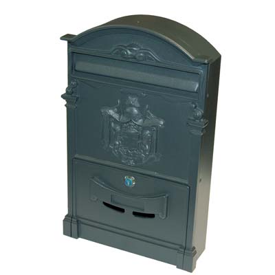 Cassetta Posta Regia Domus Alluminio Pressofuso Grigio Mm 260X90 H.Mm 410