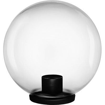 Lampione Globo Trasparente - Cm 25 Volt 230 Max Watt 60 E27- 2 Pezzi