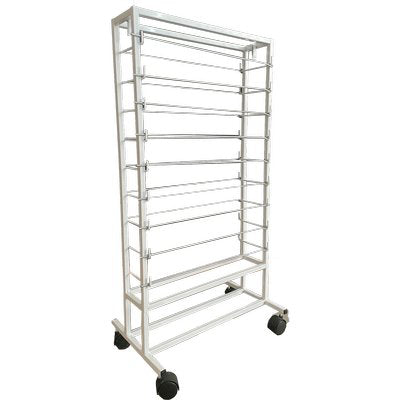 Espositore Plastica Adesiva Alkor Acciaio Verniciato Posti 18