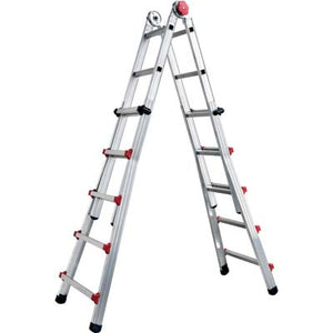 Scala Telescopica Profi Auto Sicos Alluminio H.Cm 139/498 Pioli 5+5