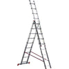 Scala Parallela 3 Rampe Orange 3 Marchetti - Alluminio En 131 H.Cm 350/920 Pioli 3X13