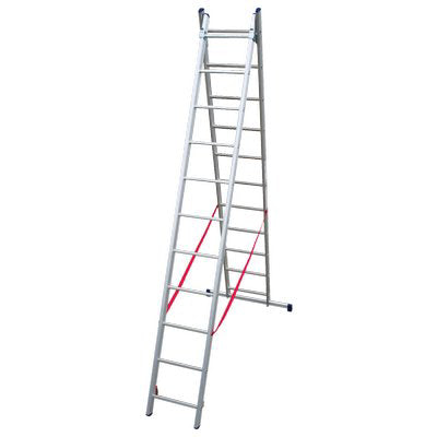 Scala Parallela 2 Rampe Stilo Facal - Alluminio En 131 H.Cm 247/426 Pioli 2X 9