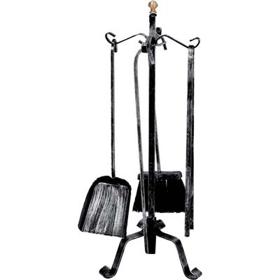 Piantana Camino Kit Ricci - Ferro Battuto H.Cm 55 Cf=Pz 5- 1 Confezioni