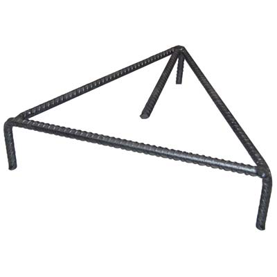 Treppiede Caldara Triangolare - Acciaio Cm 24- 2 Pezzi