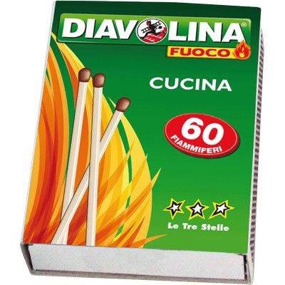 Fiammiferi Corti Diavolina - Mm 55 Cf=4Xpz 60- 5 Confezioni