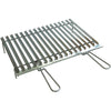 Graticola Barbecue Recupero Grasso Ompagrill Inox Manici 2 Cm 60X40