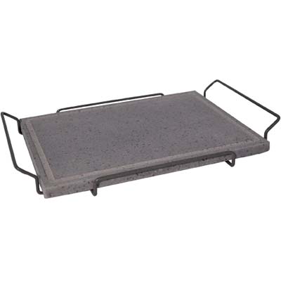 Bistecchiera Pietra Lavica + Base - Cm 30X40