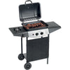 Barbecue Gas Double Cooking System 2+1 Ompagrill Fuochi 3 Cm 98X43 H.Cm 100 + Roccia Lavica