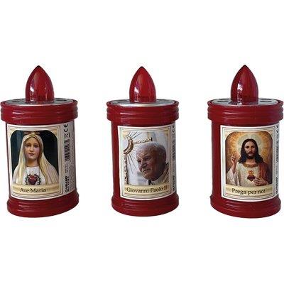 Lumino Votivo - Rosso Mm 60X100 Durata Gg 60- 30 Pezzi