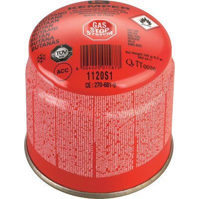 Cartuccia Gas Butano Propano A Forare - Gr 190 + Valvola Sicurezza- 36 Pezzi