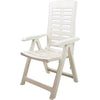 Poltrona Pieghevole Yuma Progarden Pp Bianco Cm 60X61 H.Cm 109