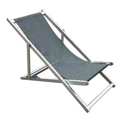 Sdraio Ostia Domus Alluminio/Text Tortora Cm 83X57H.Cm 108