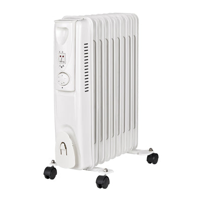 Radiatore Olio + Termostato Pinzolo Effe Volt 230 Watt 2000 Elementi 9 Cm 45X13.5 H.Cm 57